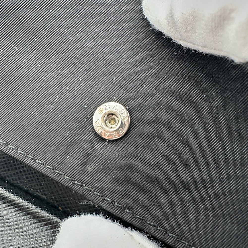 Prada Black Nylon Compact Zip-Around Wallet - Picture 11 of 15